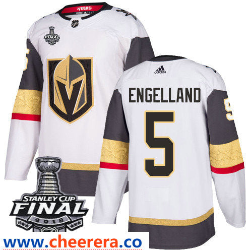 Deryk Engelland Vegas Golden Knights white Away jersey