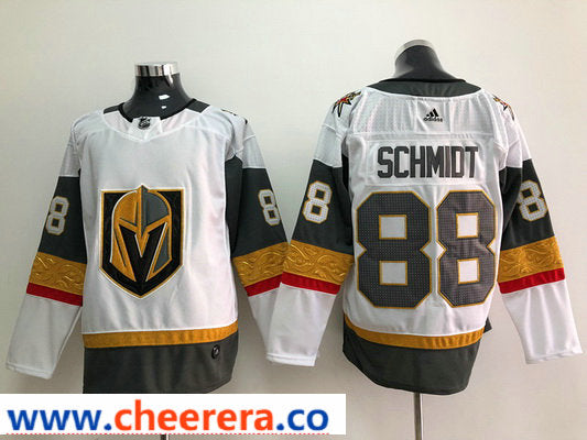 Nate Schmidt Vegas Golden Knights white Away jersey
