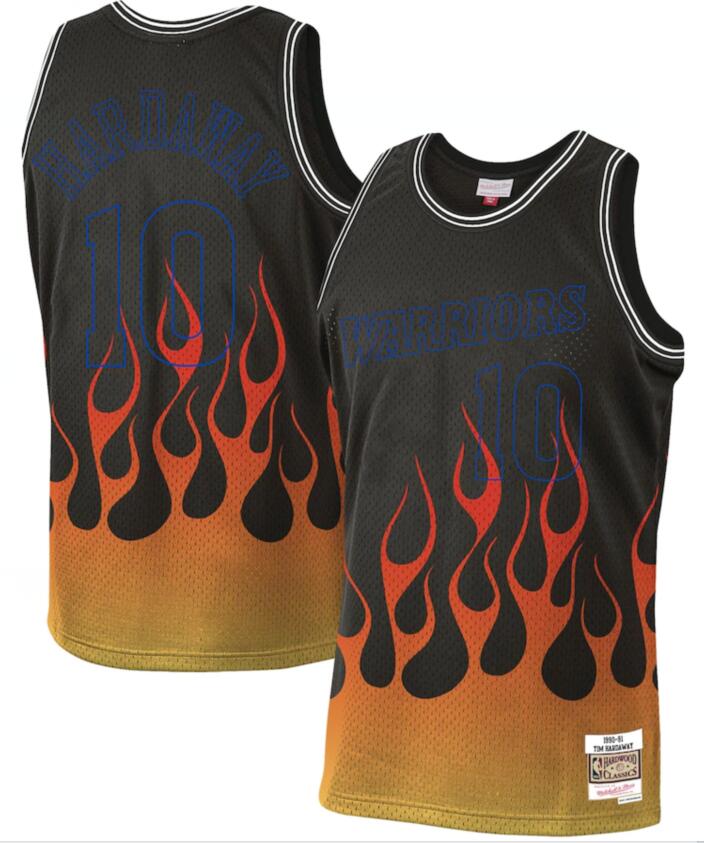 Tim Hardaway Golden State Warriors black jersey