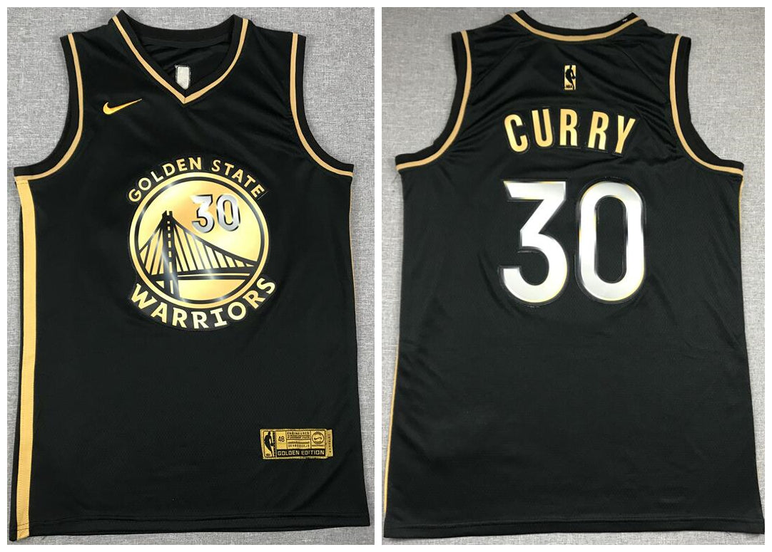 Stephen Curry Golden State Warriors black jersey