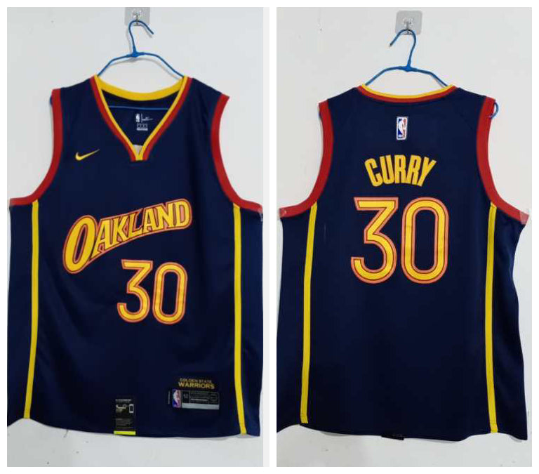 Stephen Curry Golden State Warriors blue jersey