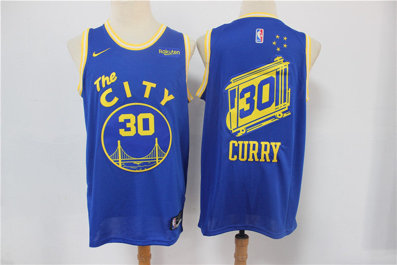 Stephen Curry Golden State Warriors blue jersey