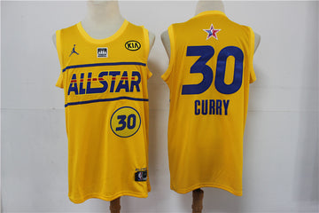 Warriors NBA All-Star yellow jersey
