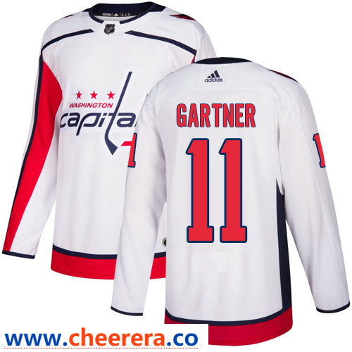 Mike Gartner Washington Capitals white Away jersey