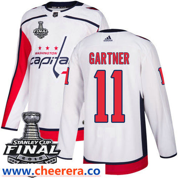 Mike Gartner Washington Capitals white Away jersey