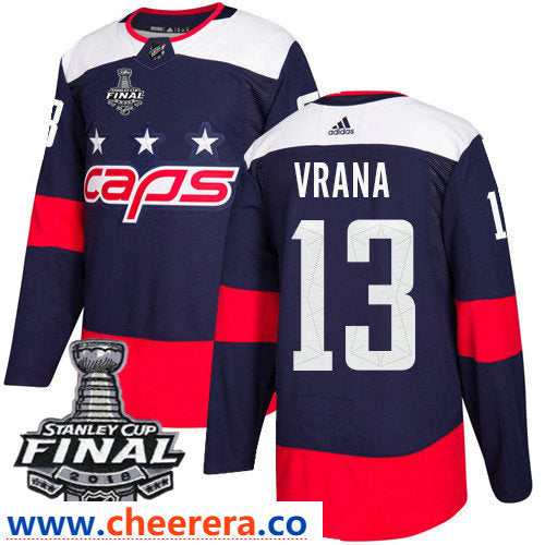 Jakub Vrana Washington Capitals navy Stadium Series jersey