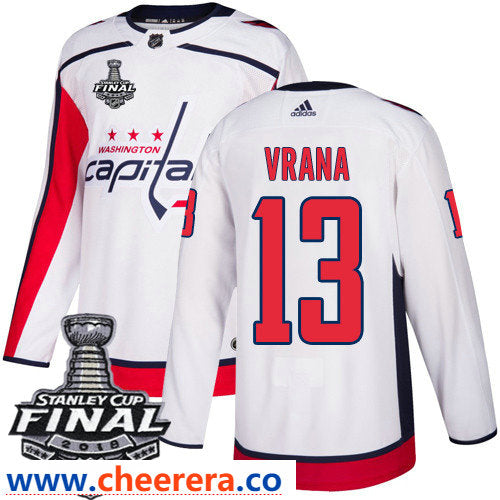 Jakub Vrana Washington Capitals white Away jersey