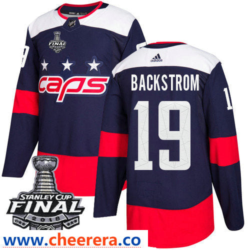 Nicklas Backstrom Washington Capitals navy Stadium Series jersey