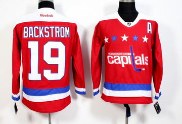 Nicklas Backstrom Washington Capitals red Third jersey