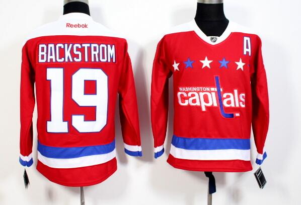 Nicklas Backstrom Washington Capitals red Third jersey