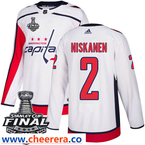 Matt Niskanen Washington Capitals white Away jersey