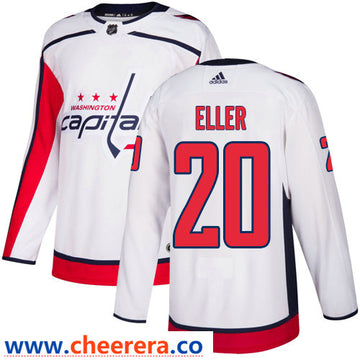 Lars Eller Washington Capitals white Away jersey