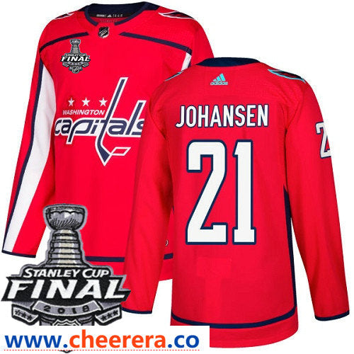 Lucas Johansen Washington Capitals red Home jersey