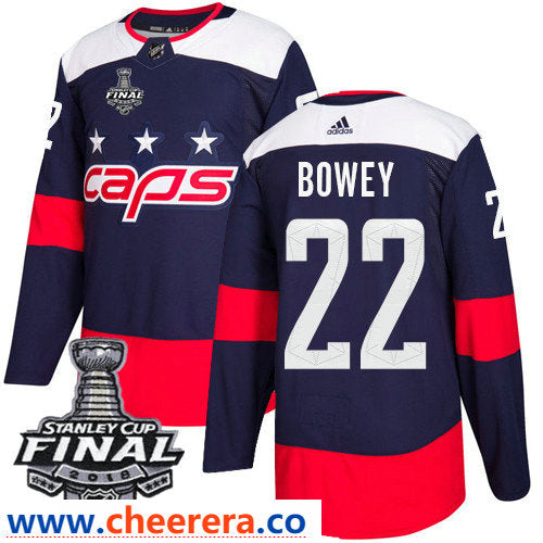 Madison Bowey Washington Capitals navy Stadium Series jersey