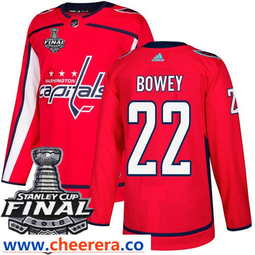 Madison Bowey Washington Capitals red Home jersey