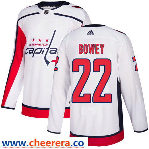 Madison Bowey Washington Capitals white Away jersey
