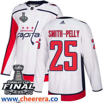 Devante Smith-Pelly Washington Capitals white Away jersey