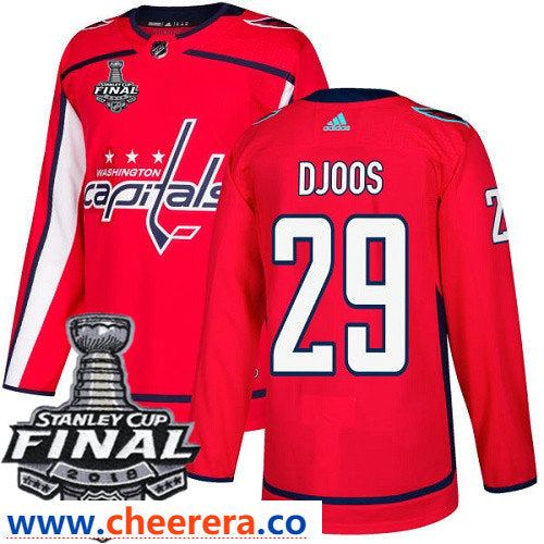 Christian Djoos Washington Capitals red Home jersey