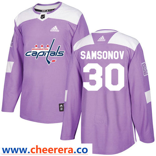 Ilya Samsonov Washington Capitals purple jersey