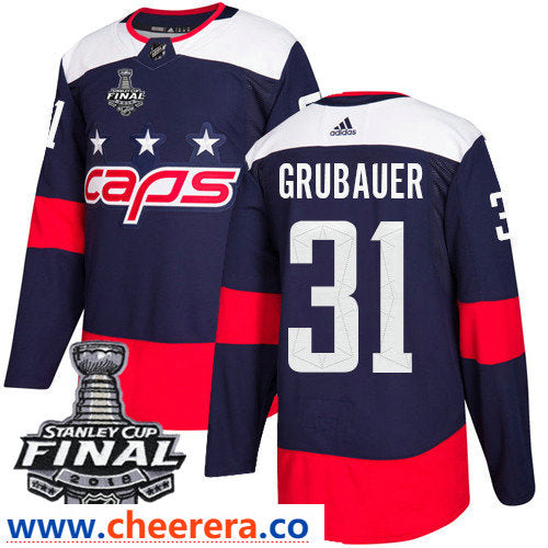 Philipp Grubauer Washington Capitals navy Stadium Series jersey