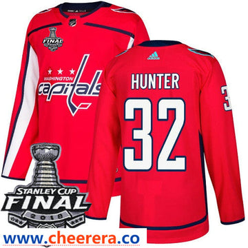 Dale Hunter Washington Capitals red Home jersey