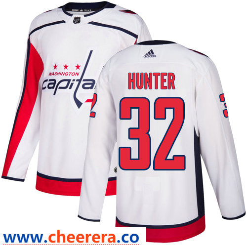 Dale Hunter Washington Capitals white Away jersey