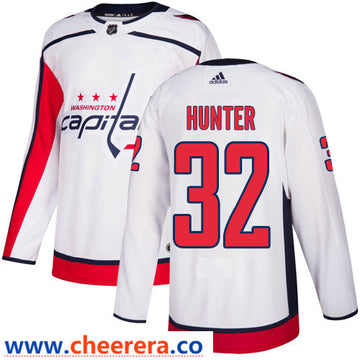 Dale Hunter Washington Capitals white Away jersey