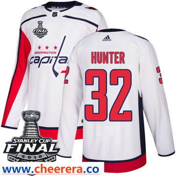 Dale Hunter Washington Capitals white Away jersey