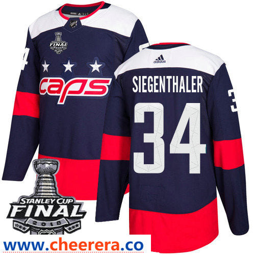 Jonas Siegenthaler Washington Capitals navy Stadium Series jersey