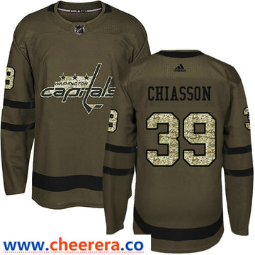 Alex Chiasson Washington Capitals green Salute To Service jersey