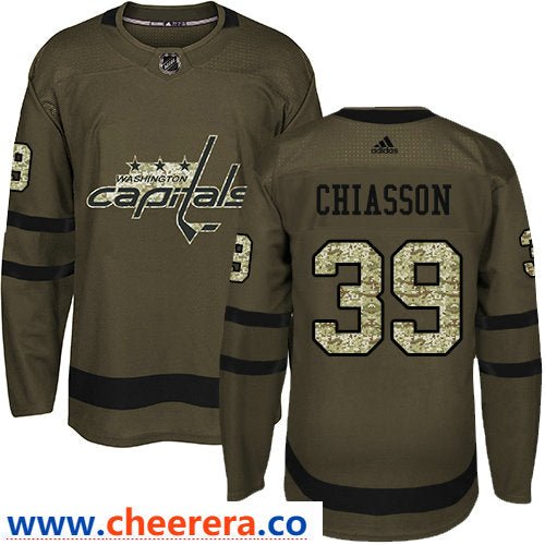 Alex Chiasson Washington Capitals green Salute To Service jersey