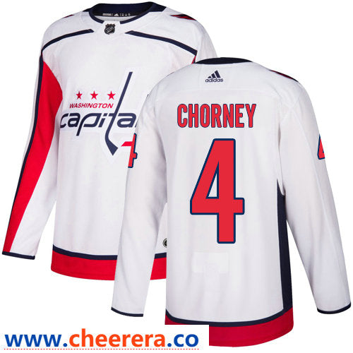 Taylor Chorney Washington Capitals white Away jersey