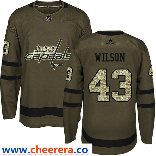 Tom Wilson Washington Capitals green Salute To Service jersey