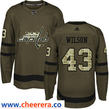 Tom Wilson Washington Capitals green Salute To Service jersey