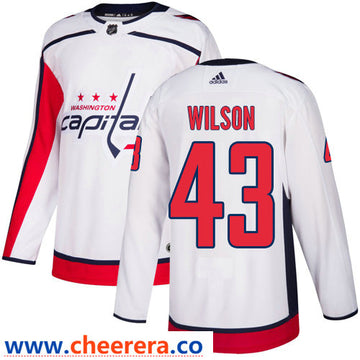 Tom Wilson Washington Capitals white Away jersey