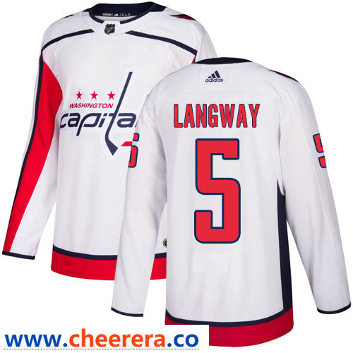 Rod Langway Washington Capitals white Away jersey