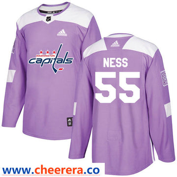 Aaron Ness Washington Capitals purple jersey