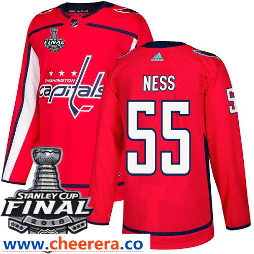 Aaron Ness Washington Capitals red Home jersey