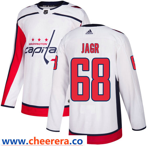 Jaromir Jagr Washington Capitals white Away jersey