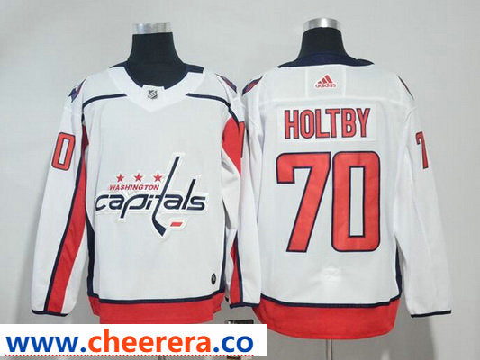 Braden Holtby Washington Capitals white Away jersey