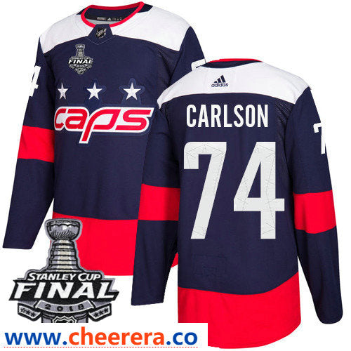 John Carlson Washington Capitals navy Stadium Series jersey