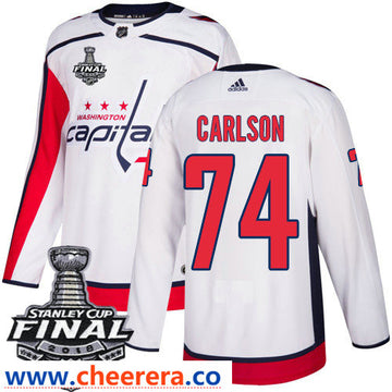 John Carlson Washington Capitals white Away jersey