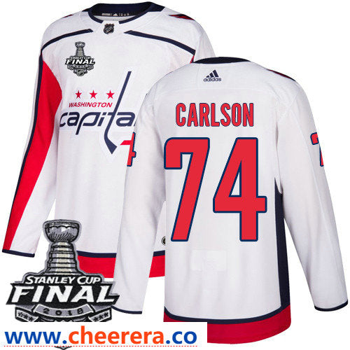 John Carlson Washington Capitals white Away jersey