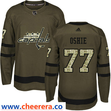 T.J. Oshie Washington Capitals green Salute To Service jersey