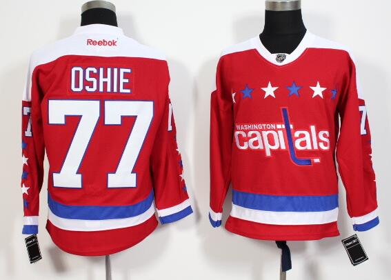 T.J. Oshie Washington Capitals red Third jersey