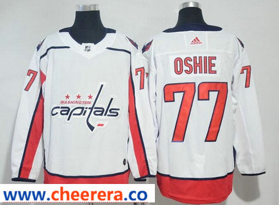 T.J. Oshie Washington Capitals white Away jersey