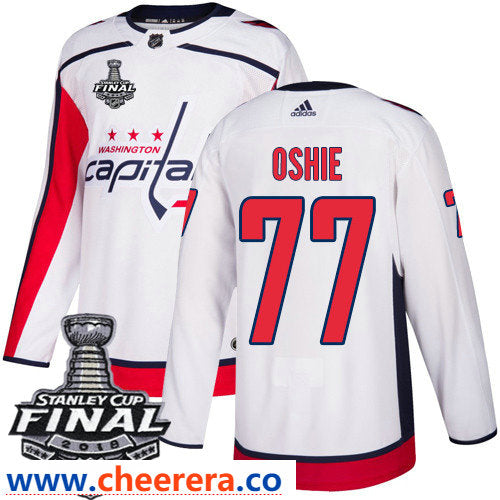 T.J. Oshie Washington Capitals white Away jersey