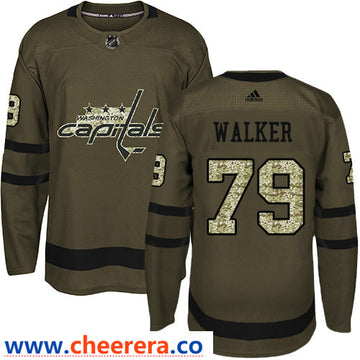Nathan Walker Washington Capitals green Salute To Service jersey