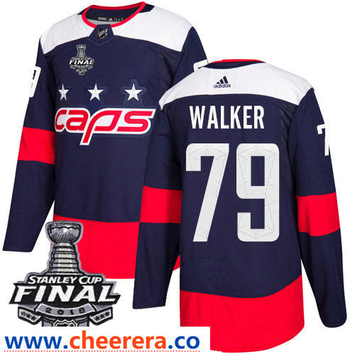 Nathan Walker Washington Capitals navy Stadium Series jersey