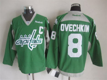 NHL Alex Ovechkin Washington Capitals green jersey